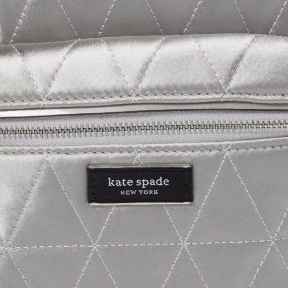 NWT Kate Spade New York Sam Icon Quilted Satin Small Backpack - Picture 3 of 4